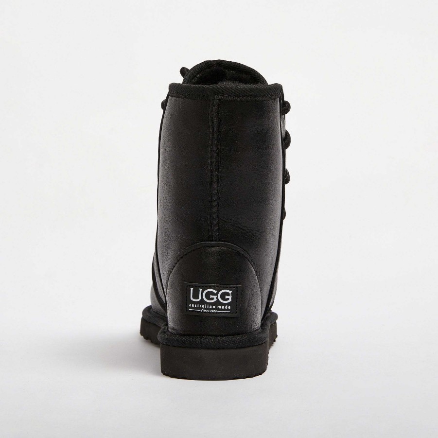 Men UGG Since 1974 Laces & Zips | Men'S Dusty Mid Nappa Nappa Black