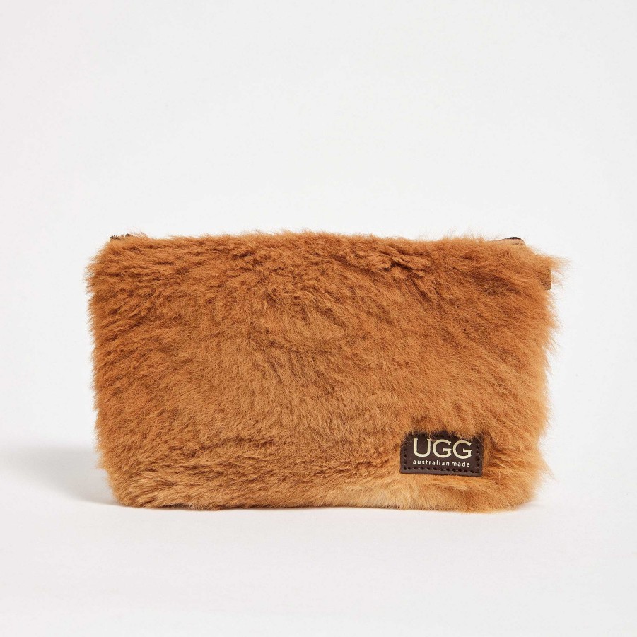 Accessories UGG Since 1974 Bags & Purses | Kangaroo Clutch Chestnut Kangaroo