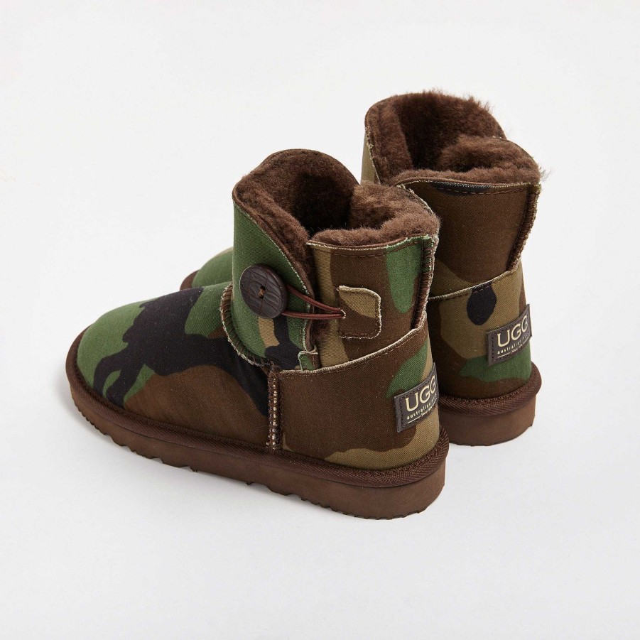 Men UGG Since 1974 Corduroy & Camo | Men'S Camo Button Mini