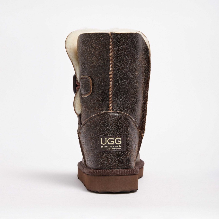 Women UGG Since 1974 Button Mid | Women'S Burleigh Button Bomber Mid