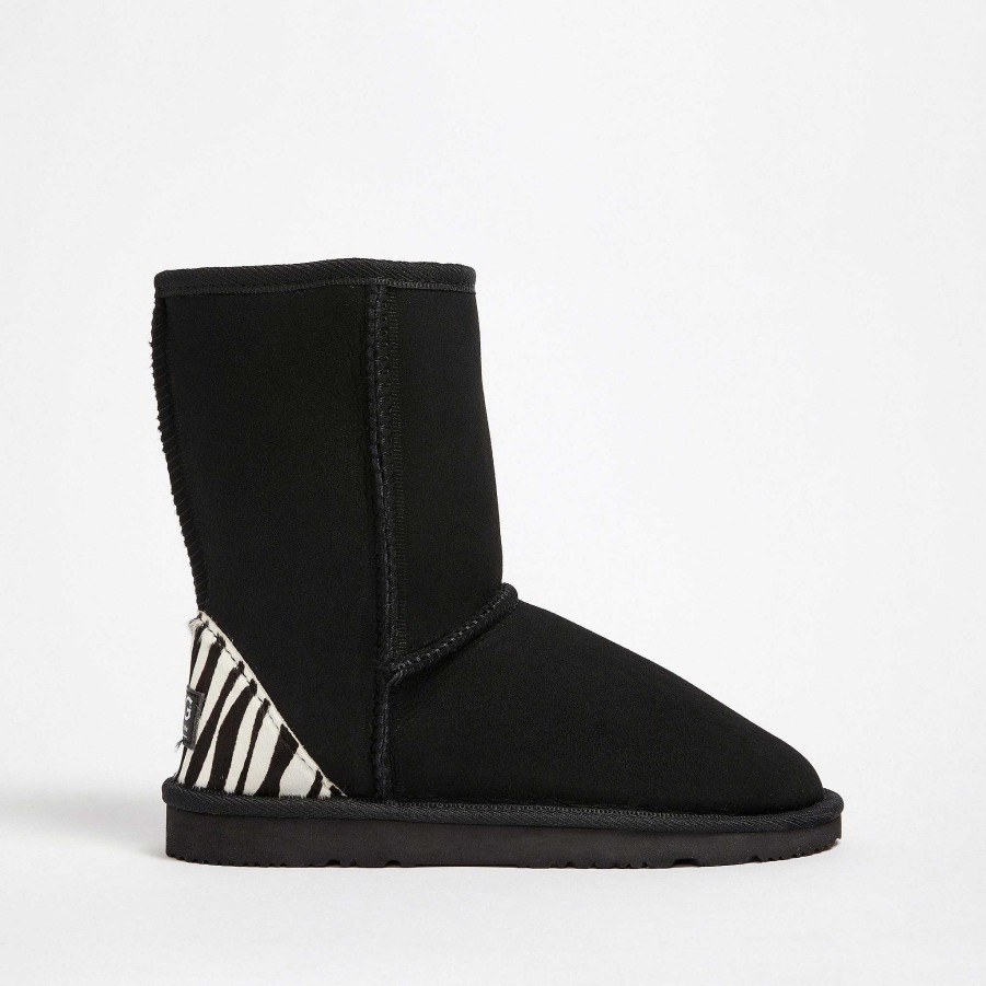 Women UGG Since 1974 Mid | Women'S Classic Mid Zebra Black