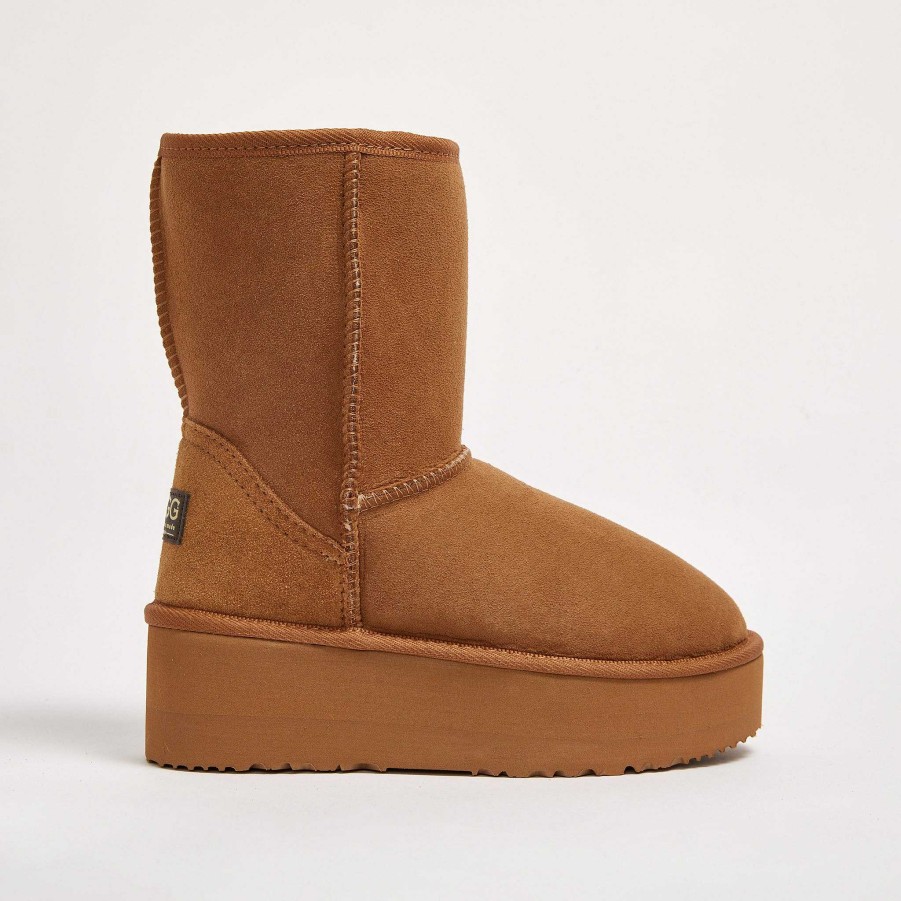 Women UGG Since 1974 Platform | Women'S Platform Classic Mid Natural