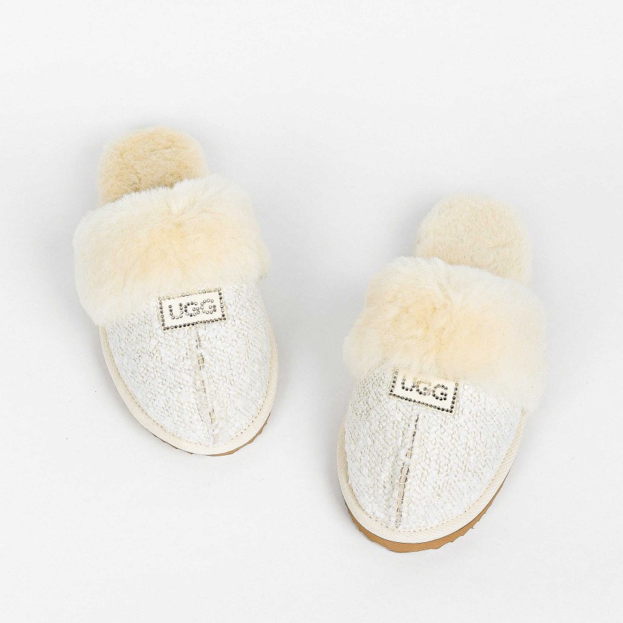 Women UGG Since 1974 Slippers | Women'S Luxe Boucle Designer Slippers