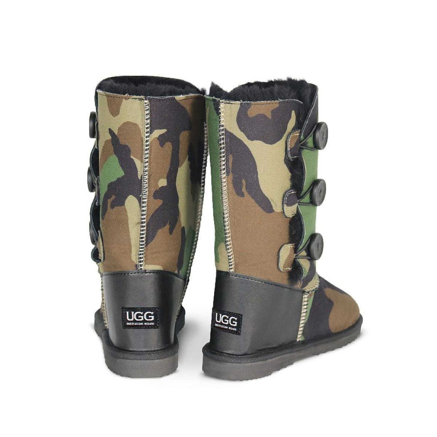 Men UGG Since 1974 Corduroy & Camo | Men'S Camo Button Triplet