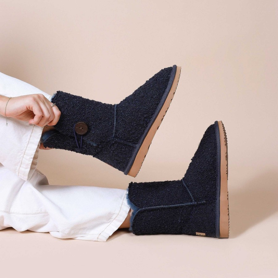 Women UGG Since 1974 New In | Women'S Boucle Button Mid