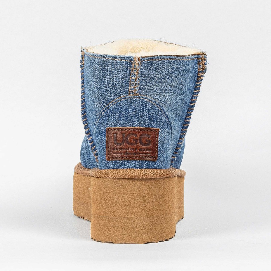 Women UGG Since 1974 Platform | Women'S Classic Ultra Mini Platform Denim