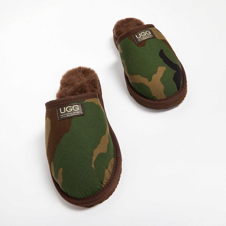 Men UGG Since 1974 Corduroy & Camo | Men'S Camo Classic Slippers