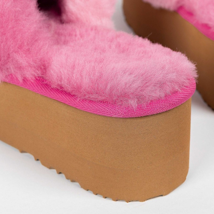 Women UGG Since 1974 Slides | Platform Criss Cross Multi