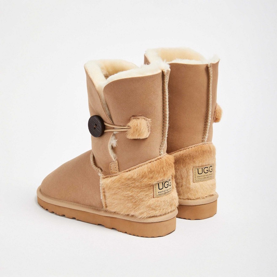 Women UGG Since 1974 Button Mid | Women'S Burleigh Button Mid Kangaroo