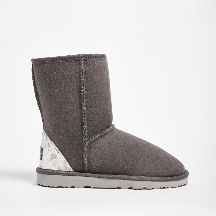 Women UGG Since 1974 Mid | Women'S Classic Mid Silver Calf Slate