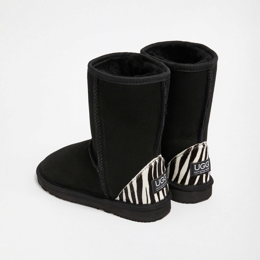 Women UGG Since 1974 Mid | Women'S Classic Mid Zebra Black