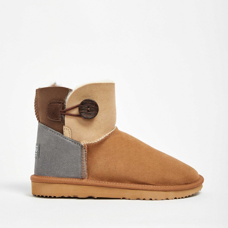 Women UGG Since 1974 Button Mini | Women'S Burleigh Button Tricolour Mini