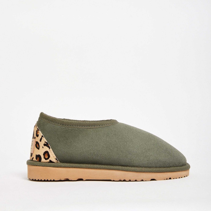 Women UGG Since 1974 Halfies | Women'S Baby Leopard Halfie Khaki