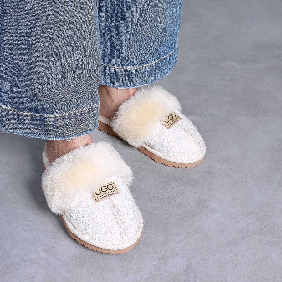 Women UGG Since 1974 Slippers | Women'S Boucle Designer Slippers