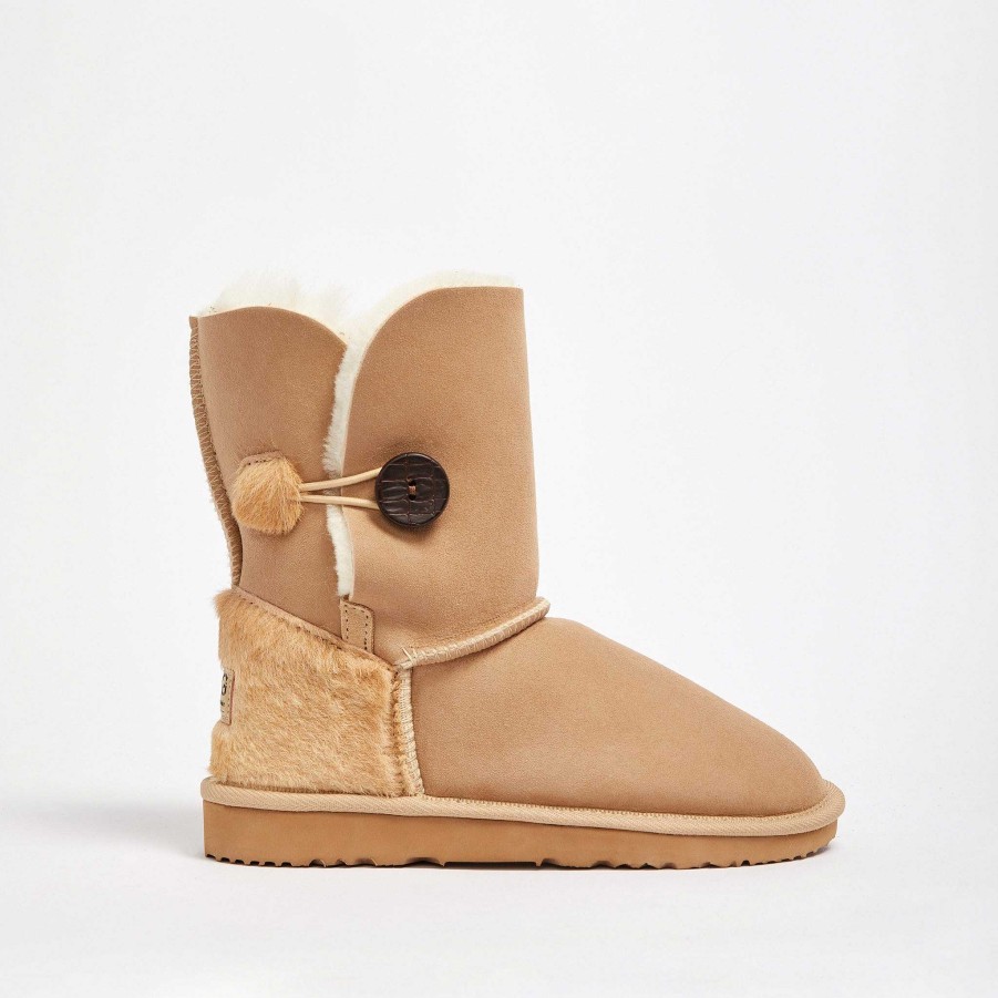 Women UGG Since 1974 Button Mid | Women'S Burleigh Button Mid Kangaroo