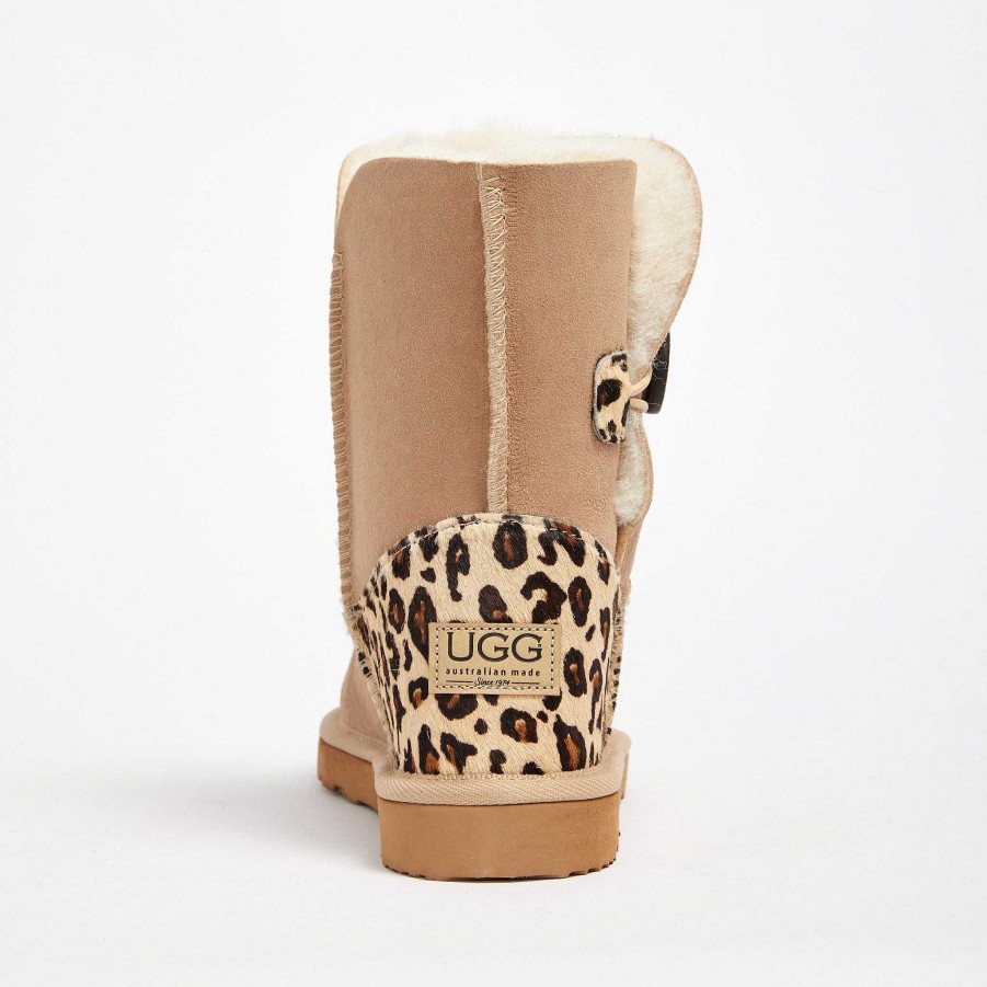 Women UGG Since 1974 Button Mid | Women'S Burleigh Button Mid Baby Leopard